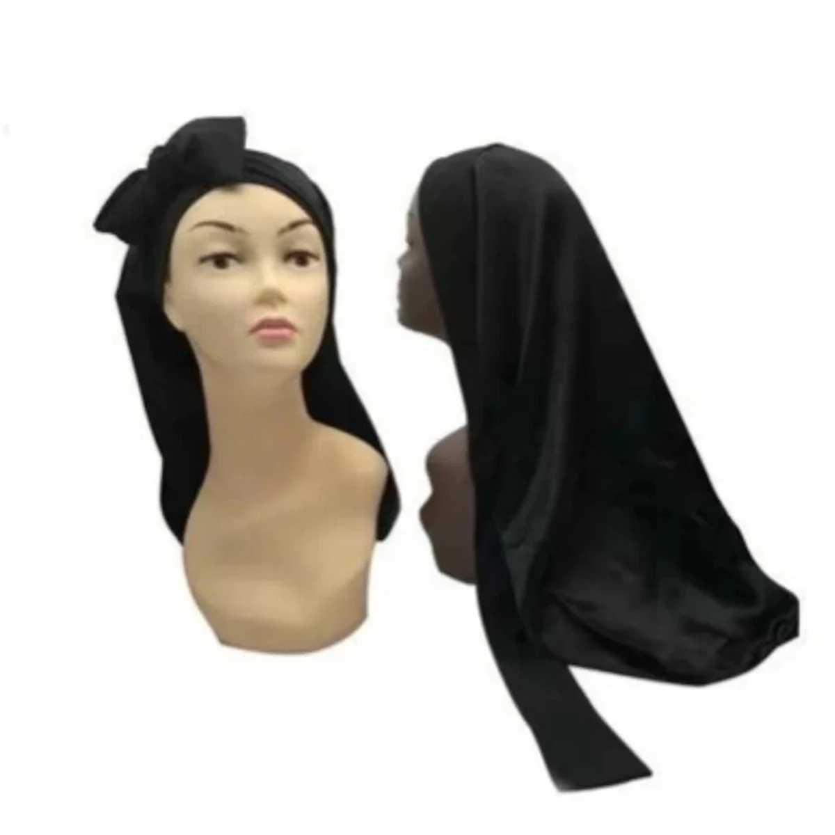 Lastic Wide Edge Satin Bonnet Long Hair Hat Sleeping Hats Wr Night C Hair Care Bonnet For Women Men Unisex CXJ241205