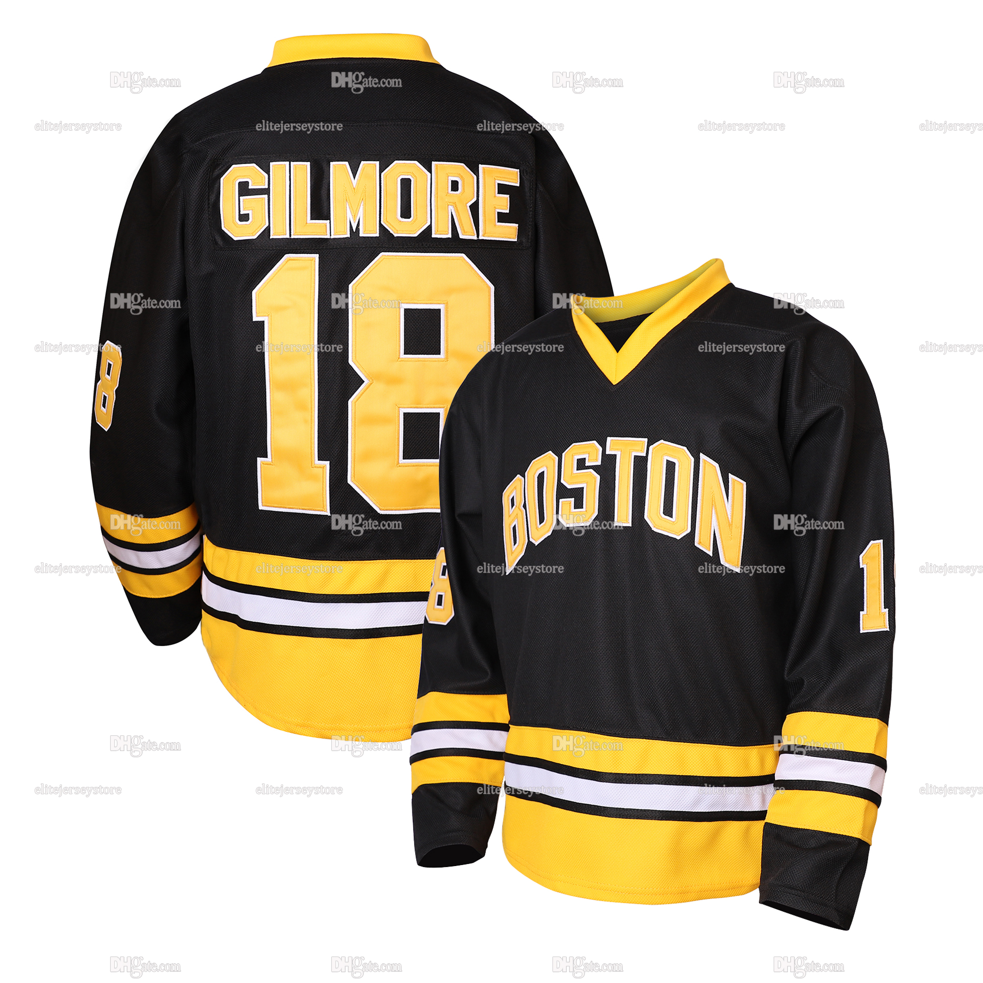 In stock 18 Happy Gilmore Hockey Jersey Christmas Gift Fast Shipping Embroidered Letter Number Design Polyester Men's Retro Classic Sportswear Je