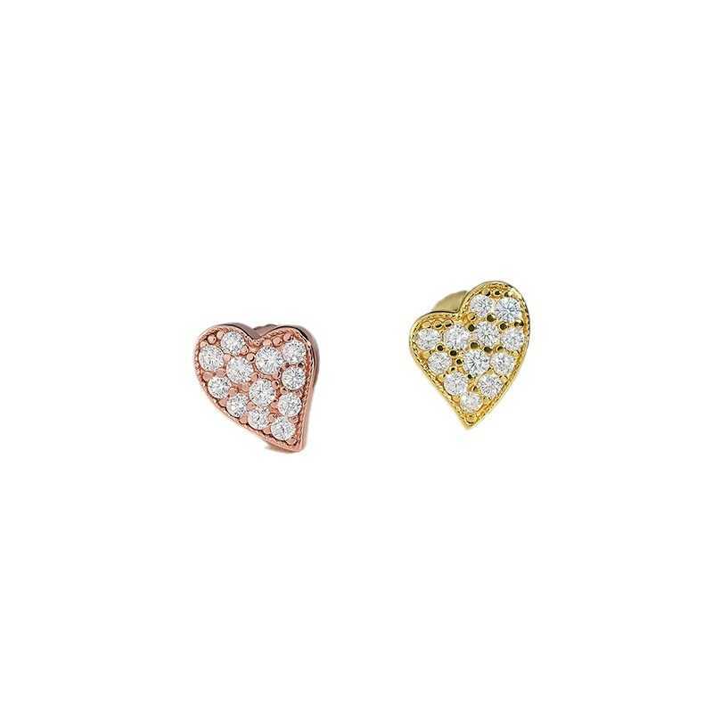 New product INSs sier in D color VVS moissanite full set male and female earrings