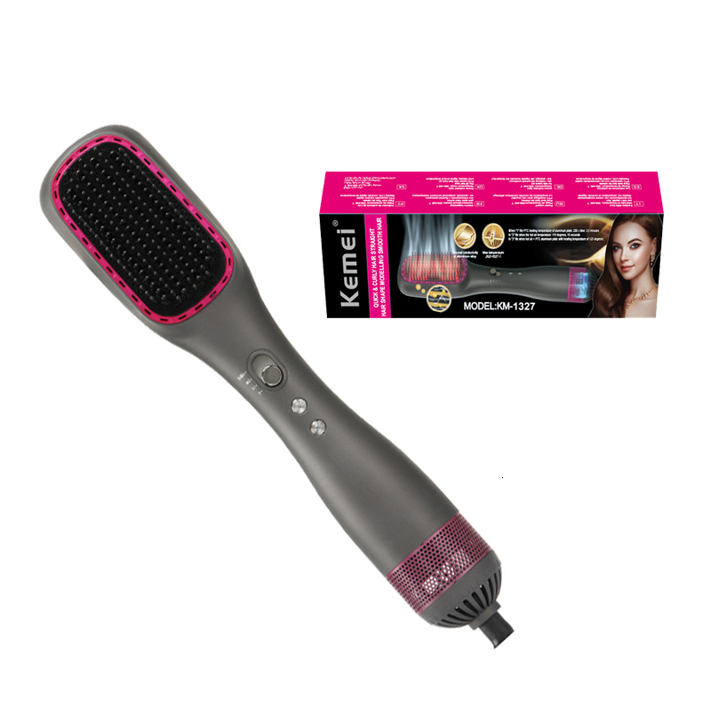 Multifunctional Electric Brush Hair Dryer Ion- Straightening Curg Iron Blower Comb Hot Air Styg Salon Tool
