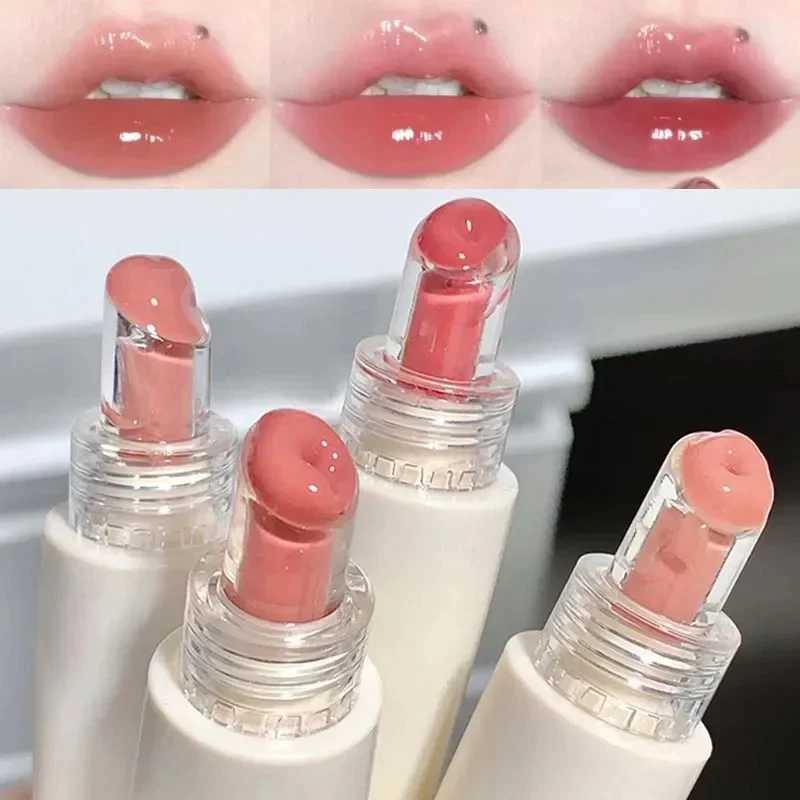 Glossy Mirror Tea Red Liquid Lipstick Crystal-frozen Glossy Lip Glaze Waterproof Long Lasting Lip Gloss Doodle Lip Korean MakeupXJ241205