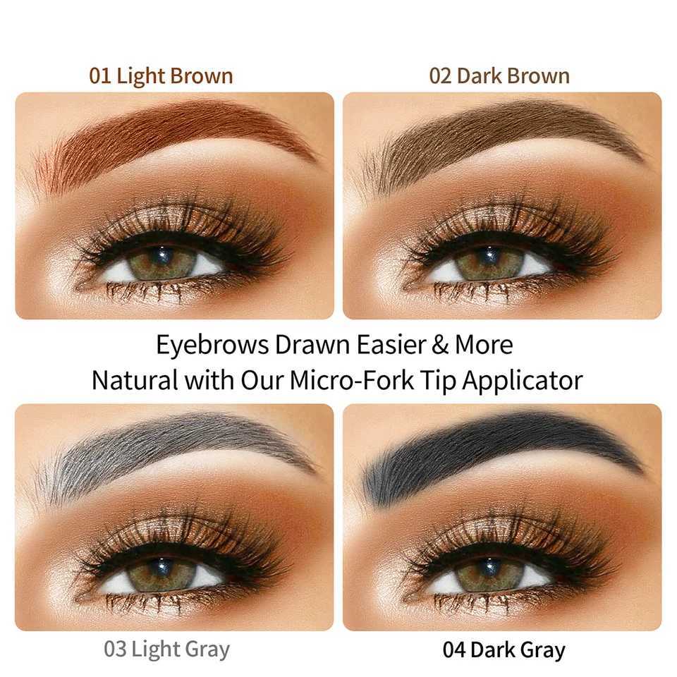 Four fork liquid eyebrow pencil is waterproof durable and stain free W241205