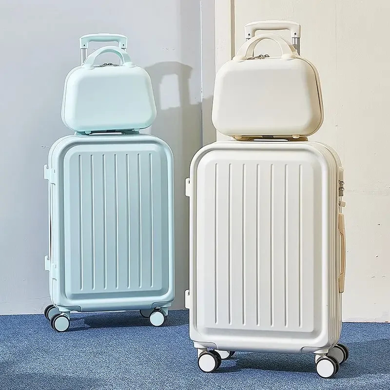 Combination Suitcase Womens Large Capacity Trolley Strong and Durable Student Travel Luggage Password Box 241204