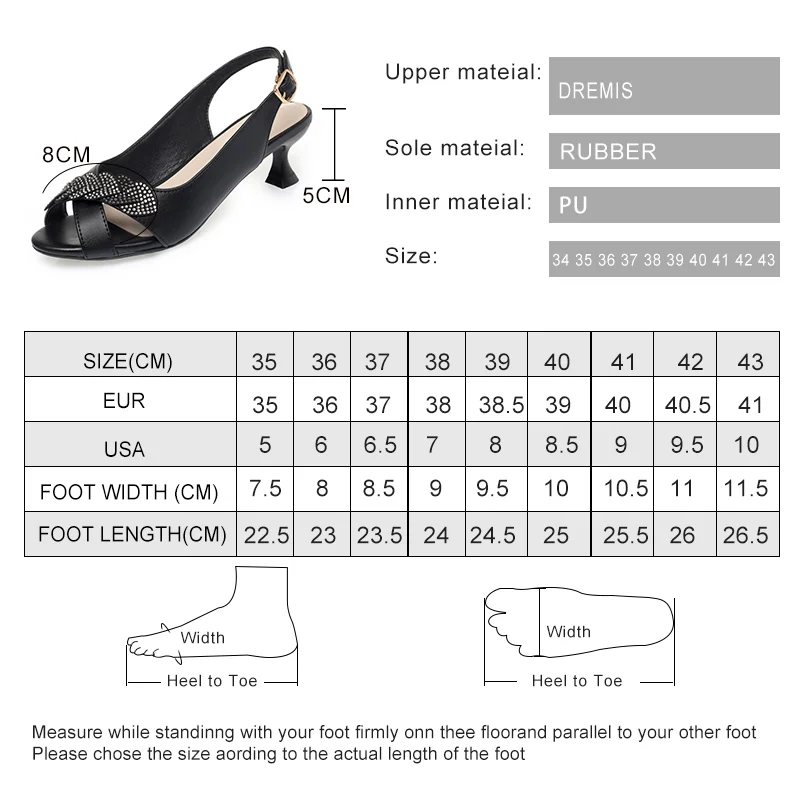 AIYUQI Sandals Women Summer Genuine Leather Sandals Women Fish Mouth Fashion Large Size Sandals Ladies