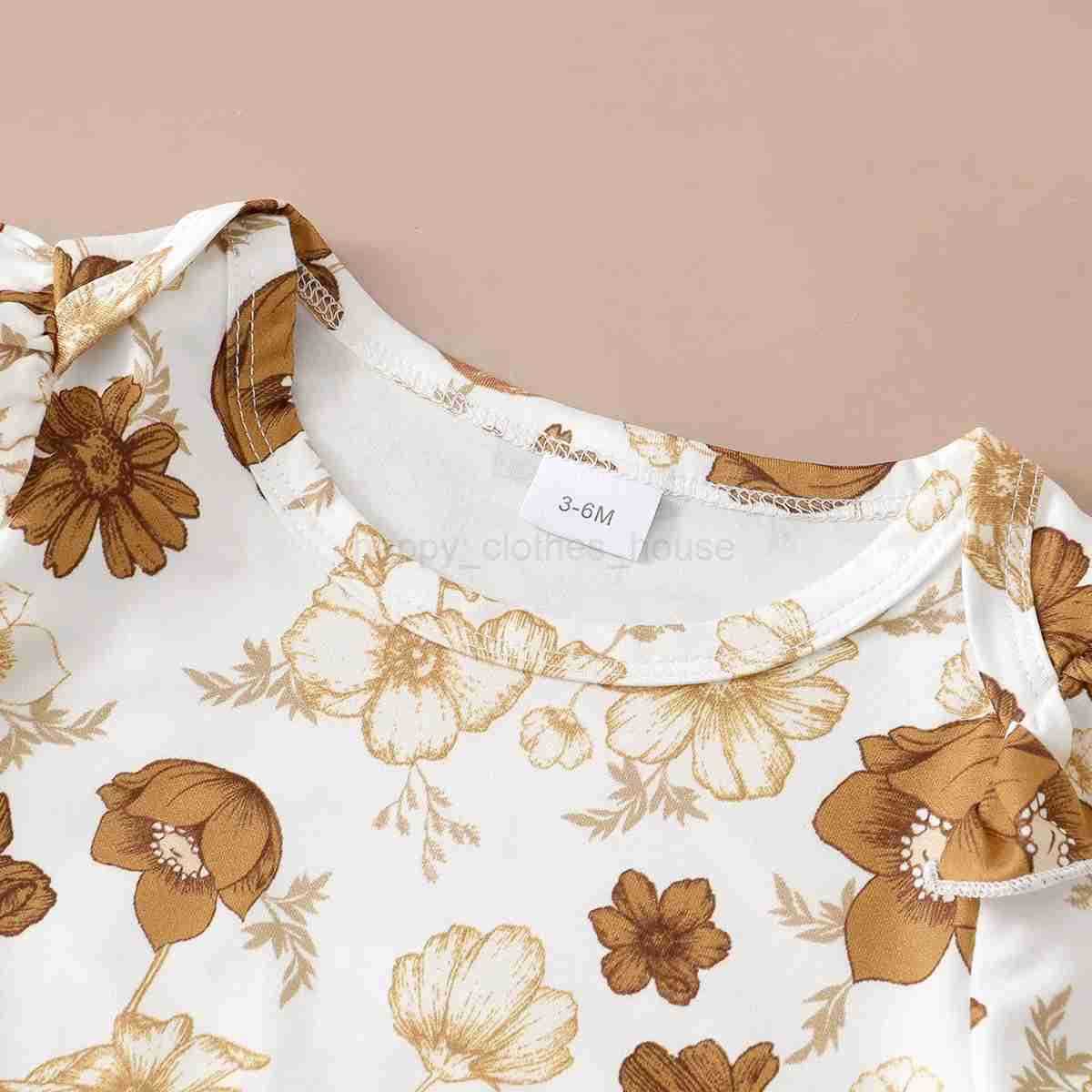 0-12 Months Newborn Baby Girl Set Beautiful Camellia Top+Suspender Skirt+Headband 3pcs Baby Girl Spring and Autumn Fashion SetXJ241205