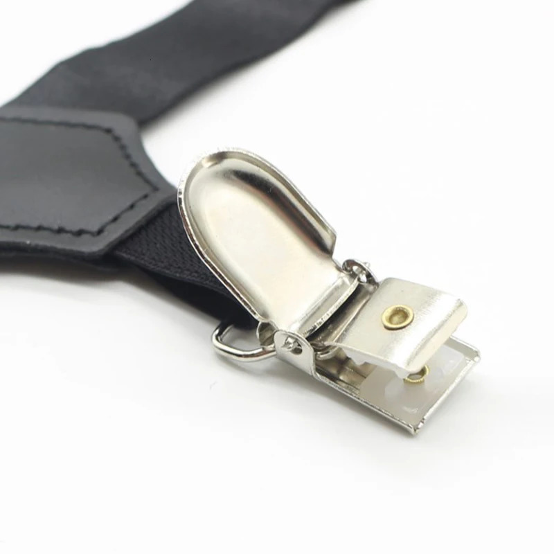 Women Sexy Punk Goth PU Leather Elastic Garter Leg Thigh Ring Clothing Accessory Suspender Stockings Garters 241122