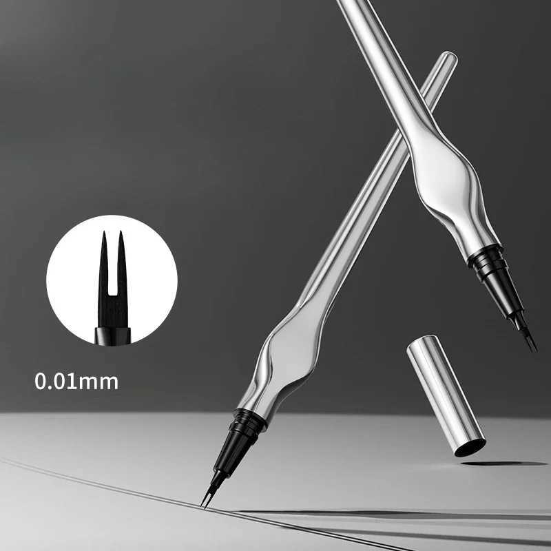 2-point eyebrow pencil durable easy to grip eyebrow tattoo waterproof thin liquid lay silk eyebrow pencil Korean makeup W241205