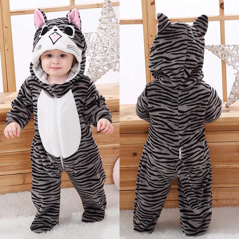 Pajamas New Arrival Kigurumis Onesie Baby Clothes Pink Pig Romper Infant Baby Carnival Clothing Onepiece Child Kids Costume H241205