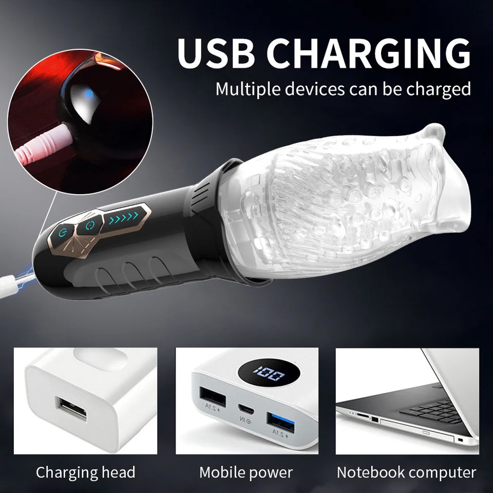 Automatic Rotating Male Masturbator Real Oral Sex Glans Vibrator Spiral Motion Spinner Cup Penis Delay Trainer Sex Toys for Men 241205