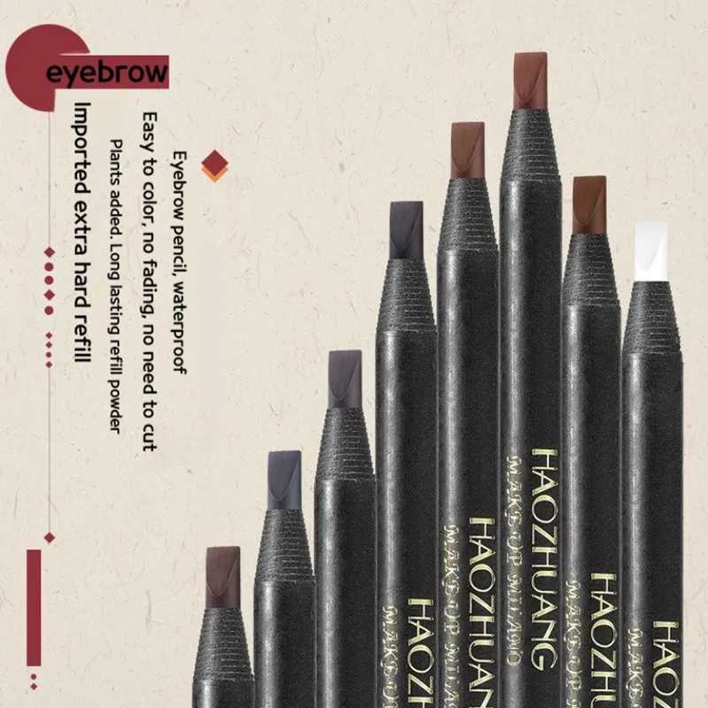 2 eyebrow brushes hard microbead eyebrow remover waterproof pencil easy to apply makeup natural wild eyebrow tattoo coloringW241205