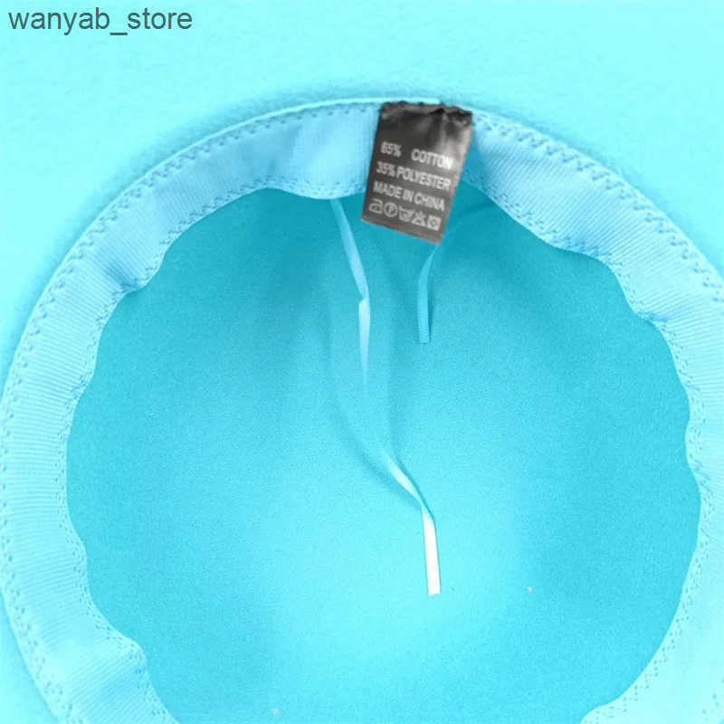 Cloches 2023 Autumn Winter Retro Soft Hat Womens Elegant Felt Soft Hat Wide Brown Sun Hat British Style Fedoras Felt Soft Hat L240910