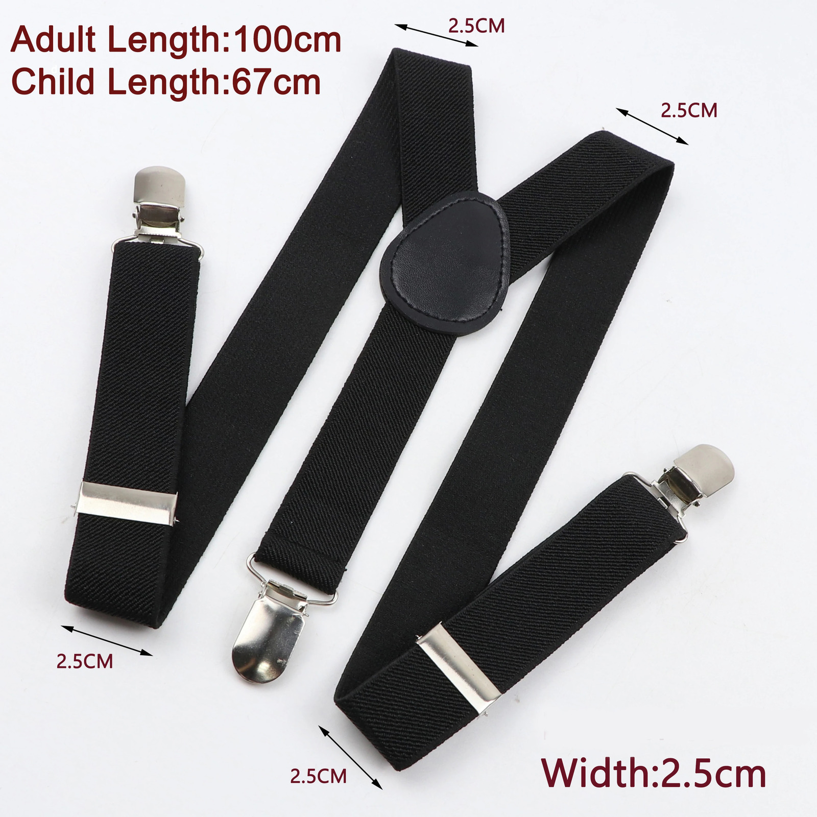 Candy Color Adjustable Suspenders Elastic Leather YBack Braces Straps For Men Women Kids Pants Shirt Girl Skirt Accessories 241122