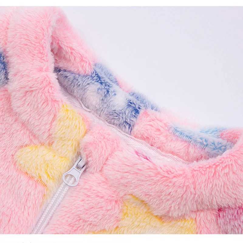 Pajamas Baby Children Jumpsuits Sleeping Wear Toddler Kids Flannel Romper Long Sleeve Autumn Winter Cute Printed Clothing 2 to 4 Years H241205