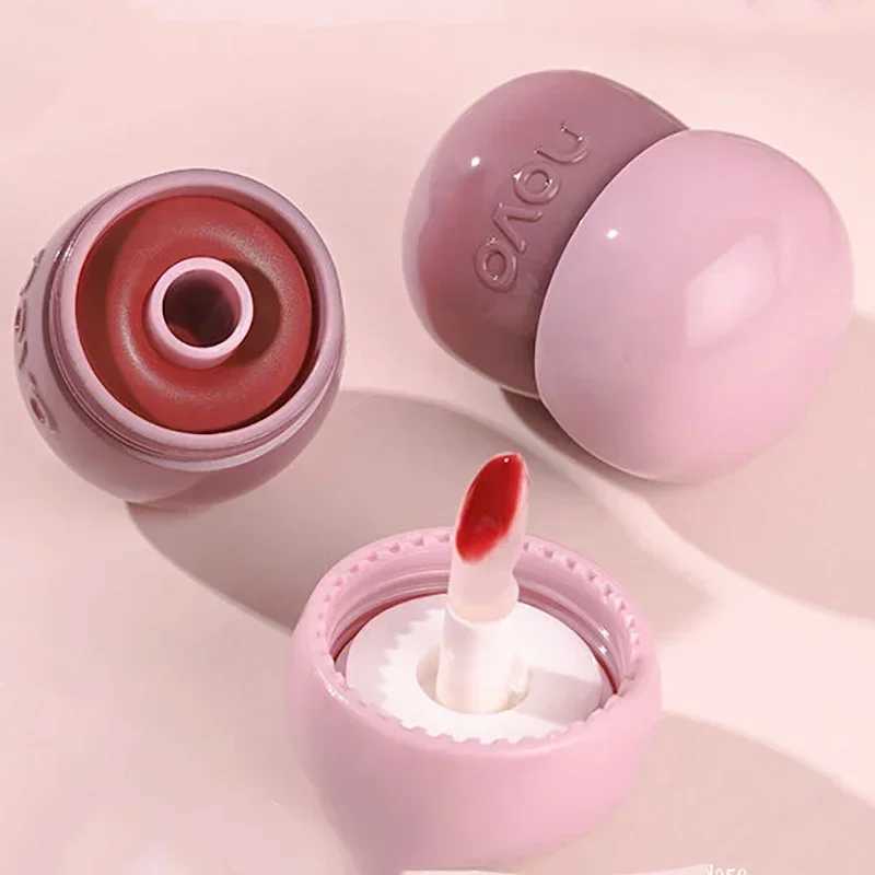 Moist Crystal Jelly Lip Gloss Mirror Water Lipstick Cute Mushroom Shape Lip Makeup Waterproof Lasting Pumpkin Peach Lip TintXJ241205