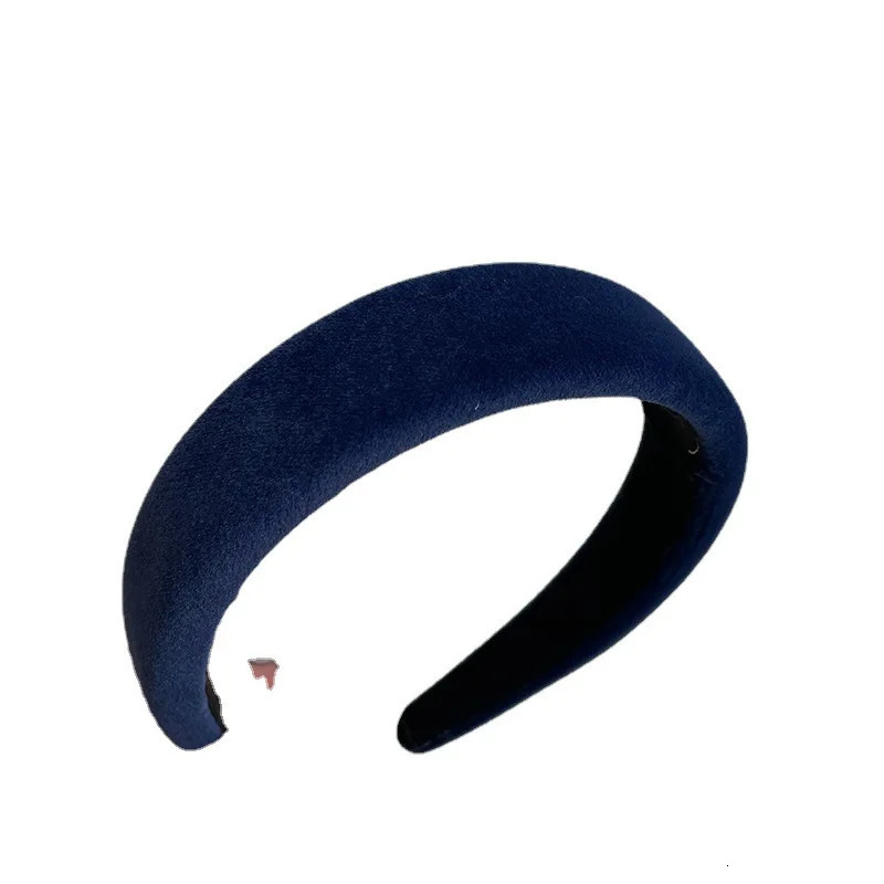 Korean headband solid color sponge womens hair womens hair womens handmade headband hair care accessories 241205