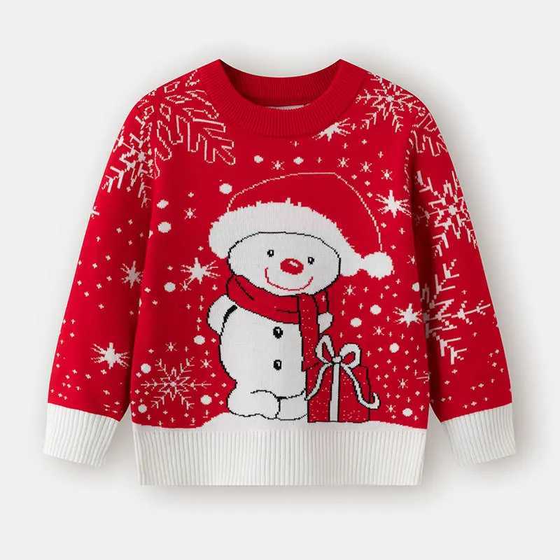 Christmas sweater for girls warm bottom zipper knit shirt for children cotton skydiving for spring and autumn boys outerwear winter clothing 3-7Y W241
