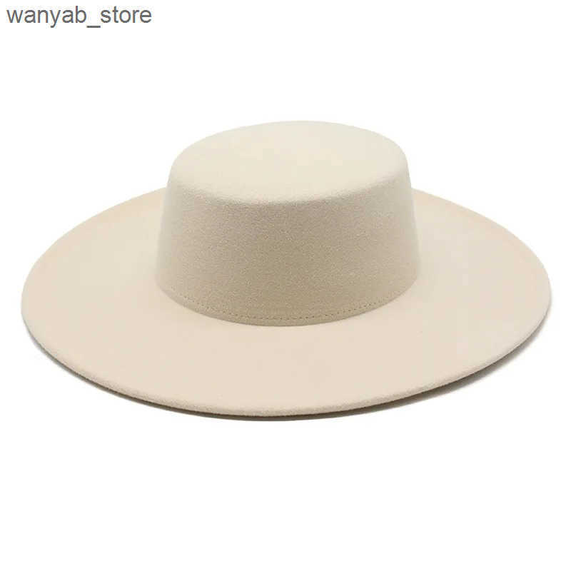 Cloches Bowling Hat Womens Fedoras Fashion 2023 felt panama chair beach Elegant Wedding Photos Fashioner L240910