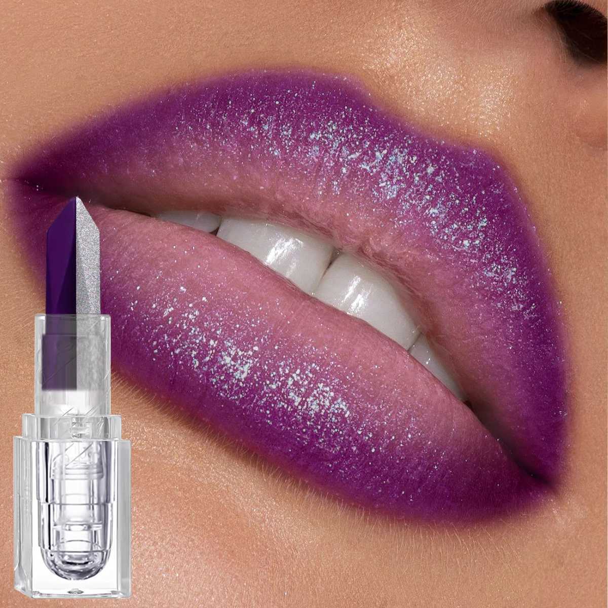 Diamond Lipstick Matte Glitter Lip Tint Balm Waterproof Long Lasting Pearl Shine Lip Gloss White Shimmer Sexy Lip MakeupXJ241205