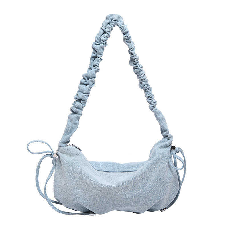 Bag Womens Tote Bag Large Capacity Autumn and Winter Shoulder Bags Pleated Luxury Y2k Hobo Bags 241205