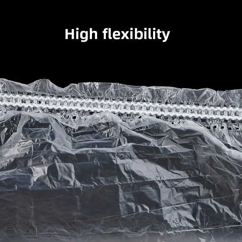 100/300pcs Disposable Plastic Shower C Elastic Disposable Shower Cs Anti Dust Waterproof Hat Hair Salon Beauty AccoriesXJ241205