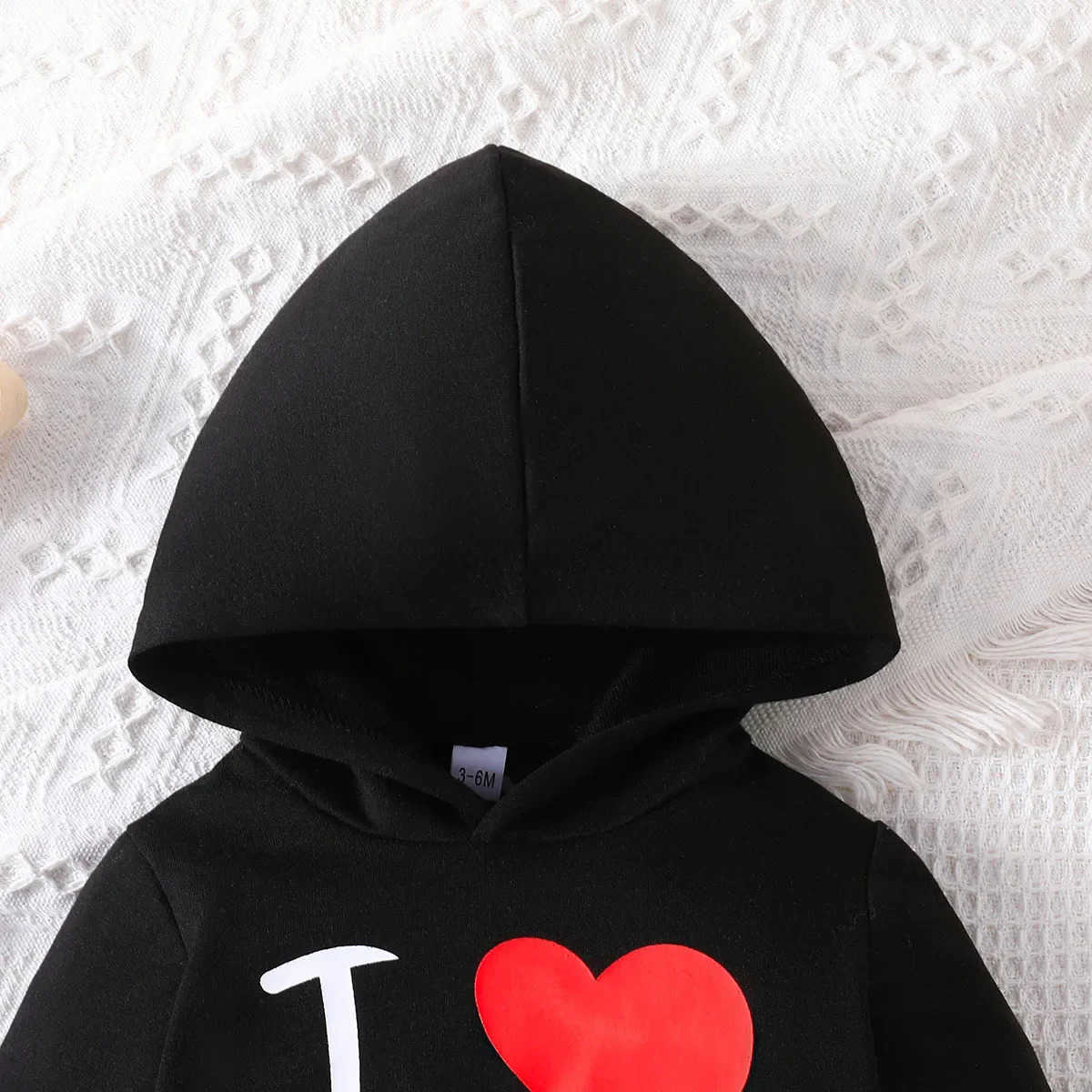 Clothing Set For Kid Unisex Girls Boy 3 -24 Months Cute Letter Long Sleeve Hoodie Tee Long Pants Outfit Ootd For Newborn BabyXJ241205