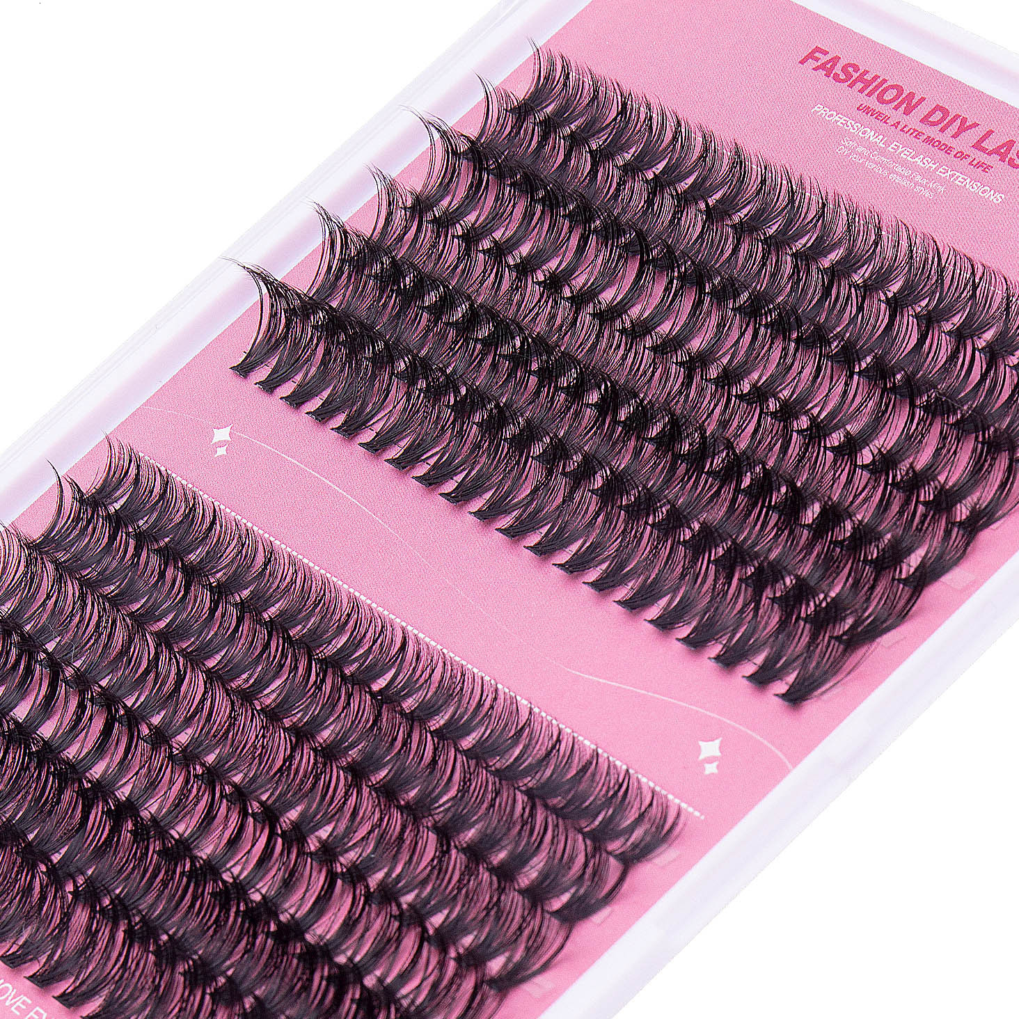 Single cluster DIY false eyelash large capacity 30P+40P eyelash self marrying eyelash glue set 240919