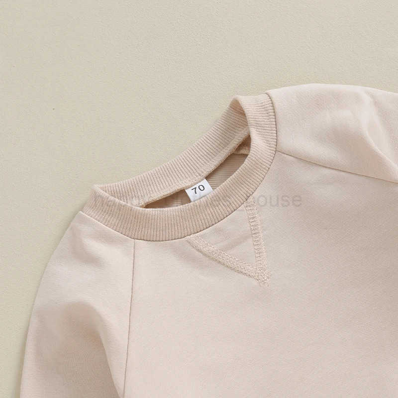 Spring Autumn 0-3Years Newborn Baby Boy 2PCS Clothes Set Solid Color Sweatshirt Pants Toddler Clothes Outfit Baby CostumeXJ241205