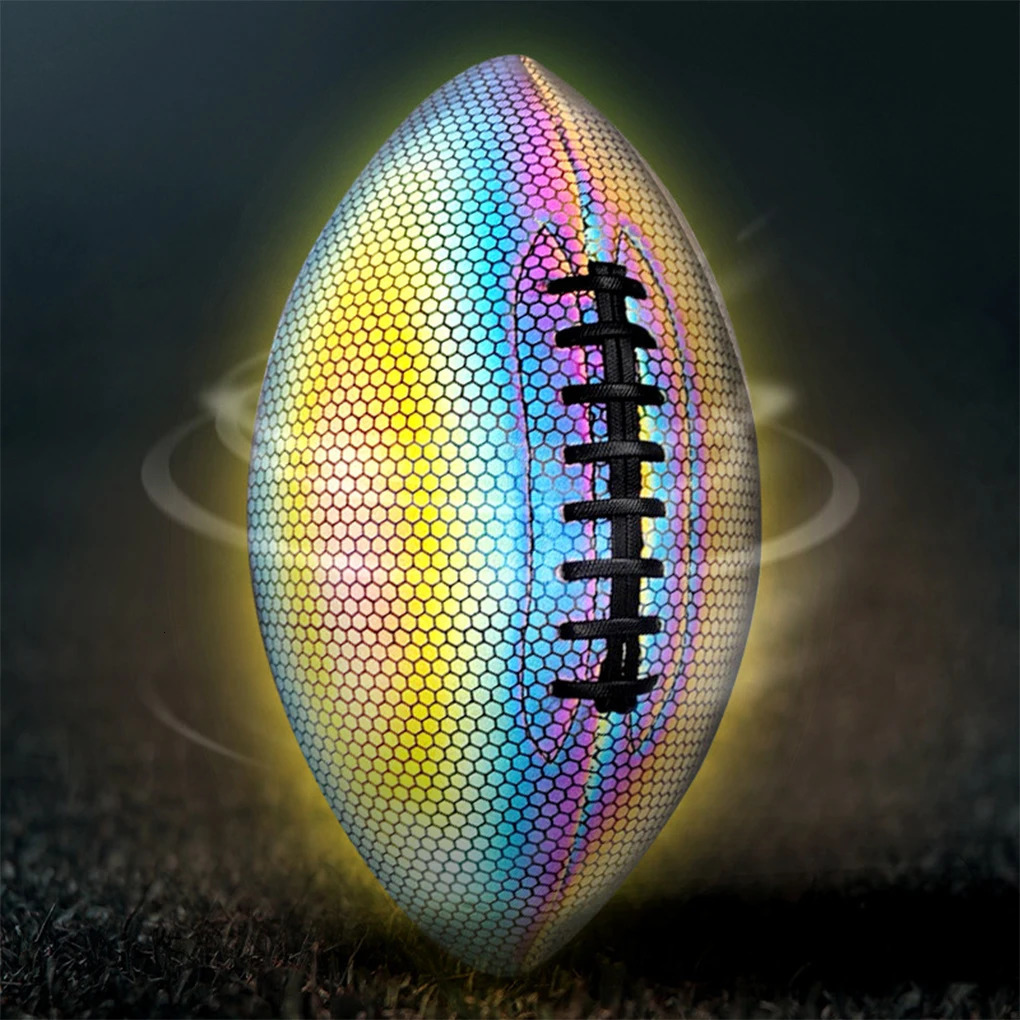 Colorful Rugby Team Training Ball Anti-skidding Football Glow in the Dark 241204