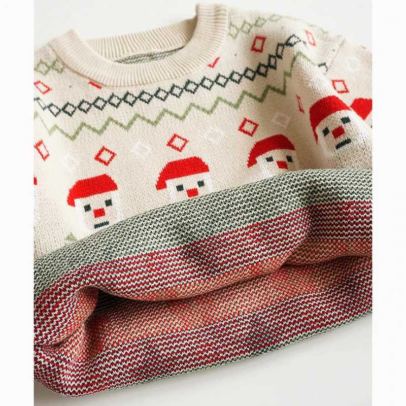 Autumn winter Santa Claus gifts babies girls sweaters New Year boys girls W241205