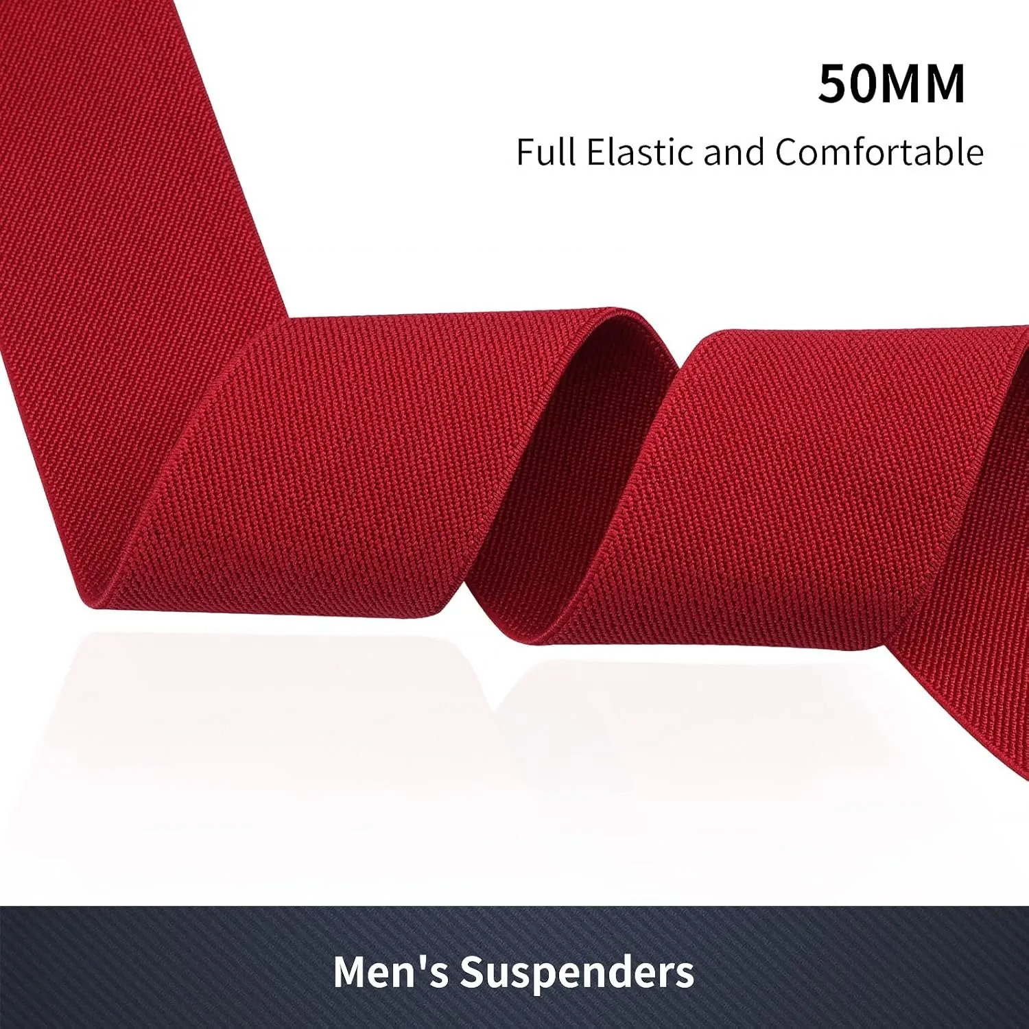 Mens Suspender Trousers Braces with Strong 2 inch Wide 4 Clips Heavy Duty for Men High Elastic X Style Adjustable Suspenders 241122