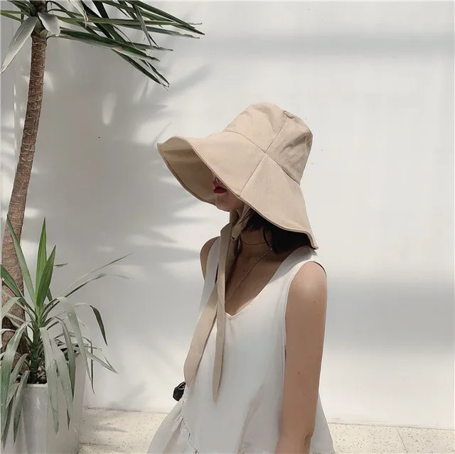 Wide Brim UPF 50Sun Hat Womens Folding UV Protection Bucket Hat Sunscreen Cotton Beach Versatile Hat Fishermans Cat 241205