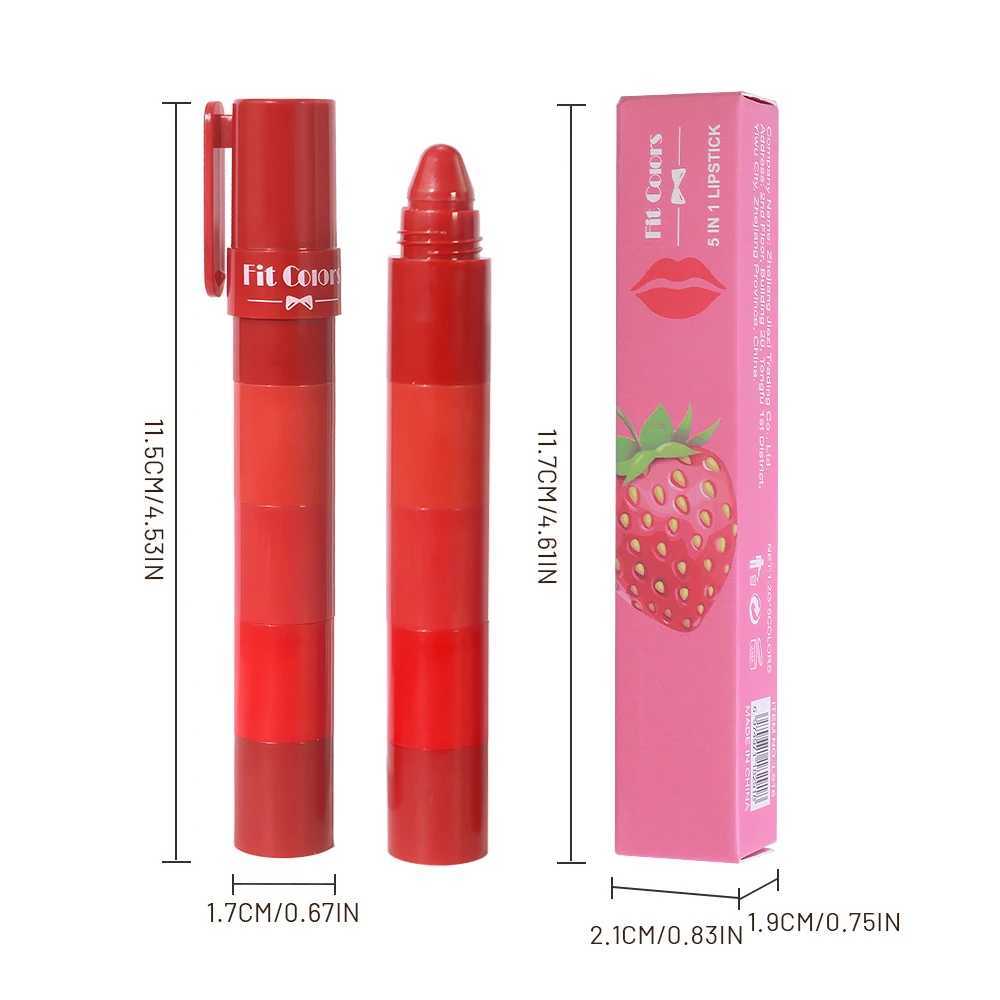 5-color frosted mirror lipstick set makeup non stick cup Velvet Nude liquid lipstick easy makeup lipstickXJ241205