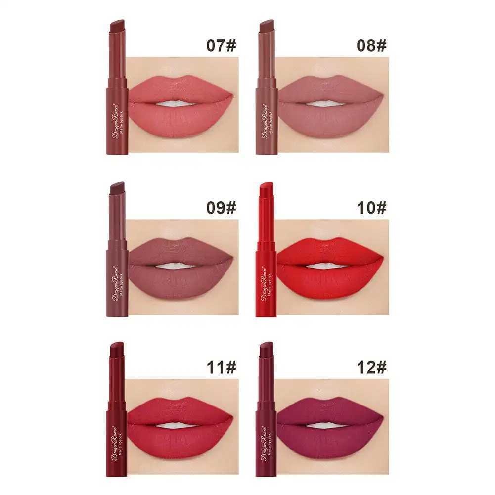 Velvet Matte Lipstick Long Lasting Makeup Waterproof Lipstick Non-Stick Cup Lip Stain Tint Cosmetics Lip Pencil Liner NewXJ241205