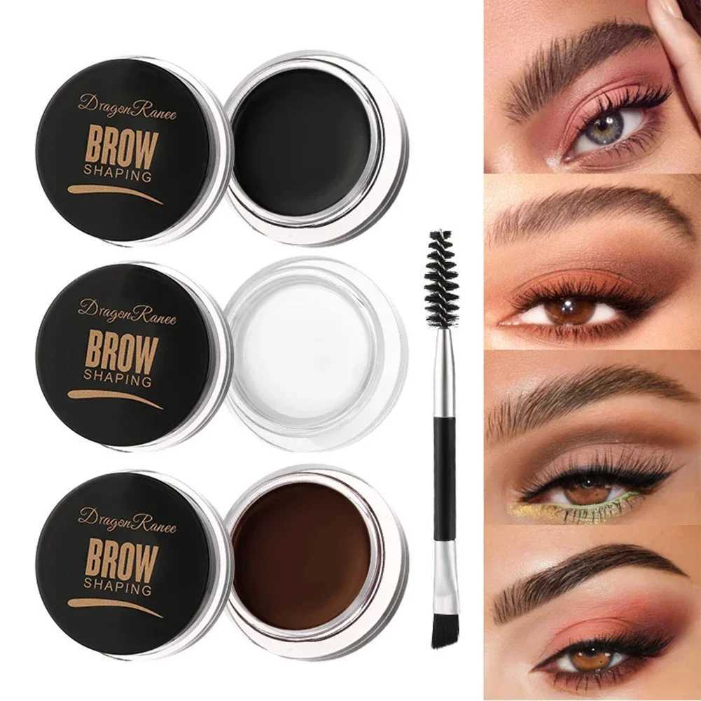 Multi functional eyeliner brush with wild eyeliner cream concealer square eyeliner brush female eyeliner gel makeup brushW241205