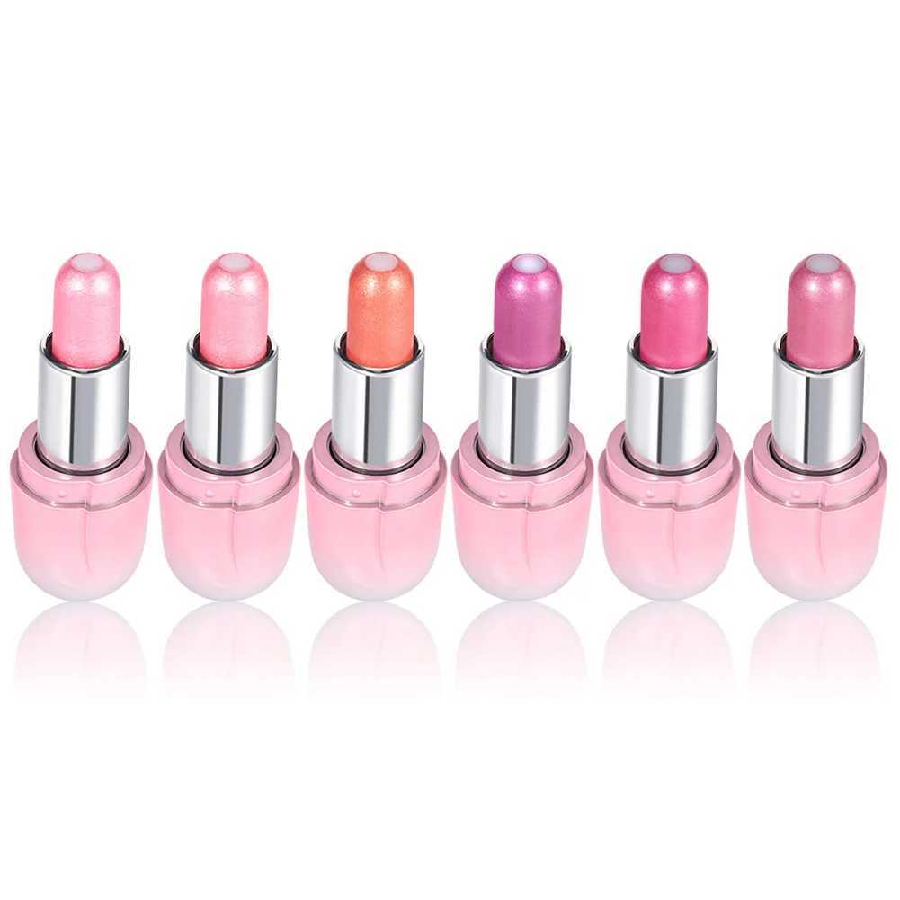 6 Colors Pearlescent Mirror Jelly Lipstick Waterproof Long Lasting Matte Velvet Shiny Sand Lip Stick Balm Makeup CosmeticsXJ241205