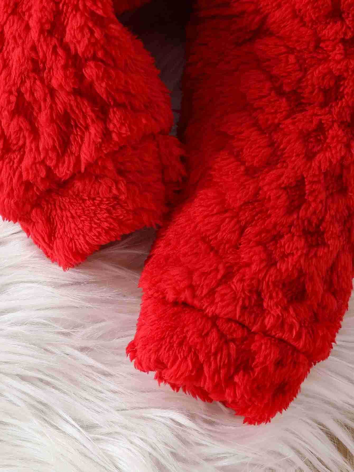 Baby autumn and winter warm leisure suit Bury Woolly hooded top + Bury woolly pants two-piece setXJ241205