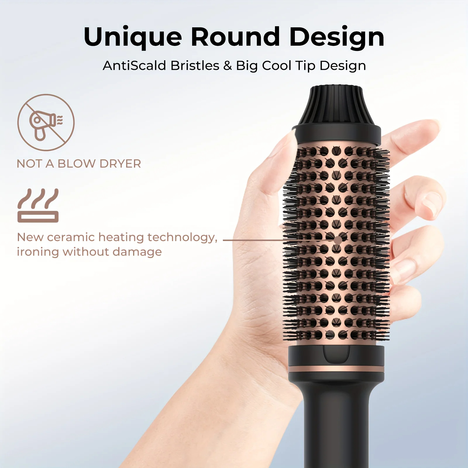 3 In 1 Ionic Curler Straightener Electric Hair Brushes Hot Comb Professional Curg Iron Heated Anti-Scald Thermal Brush