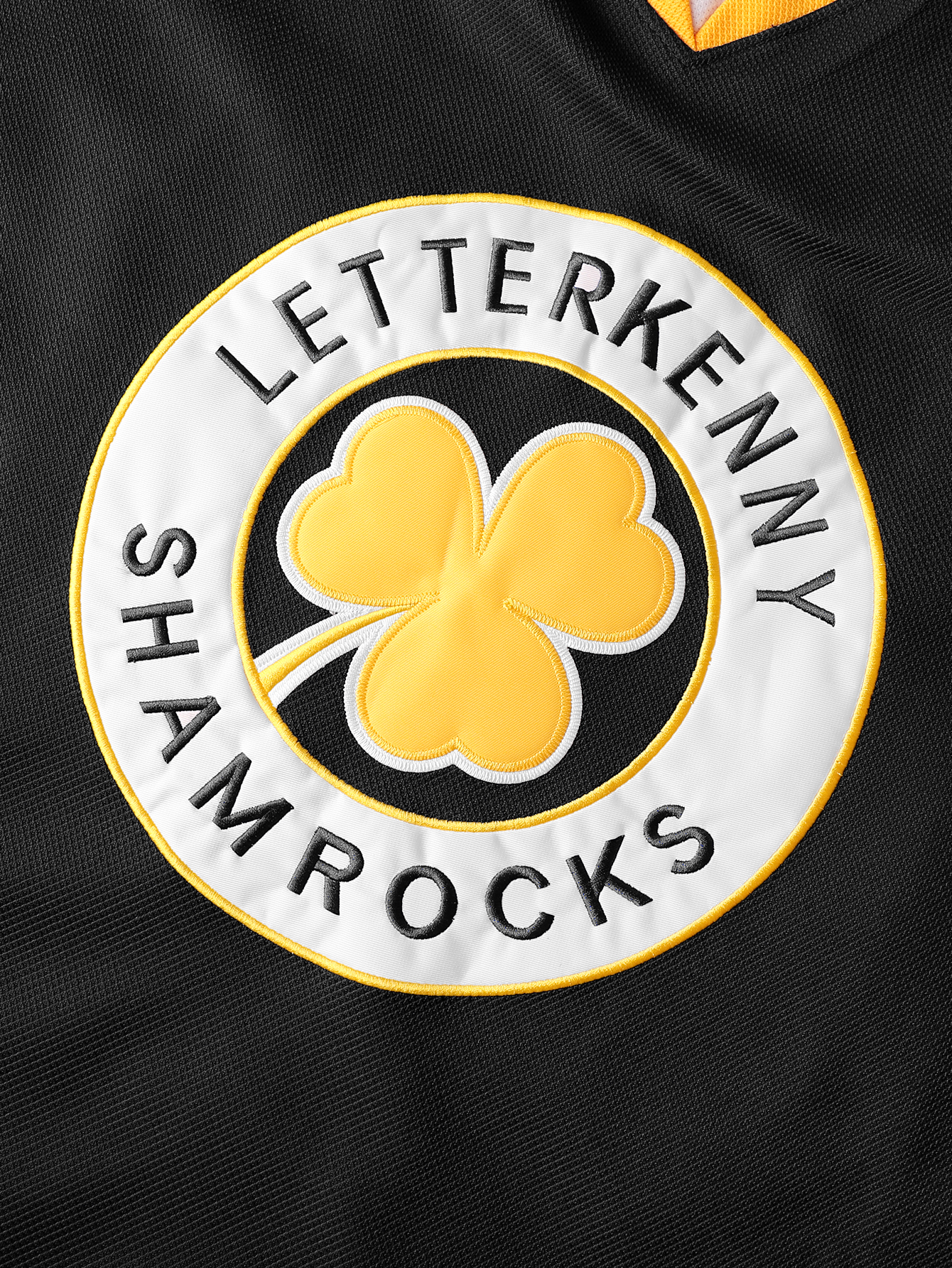 Letterkenny Shamrocks Blue Hockey Jersey Black
