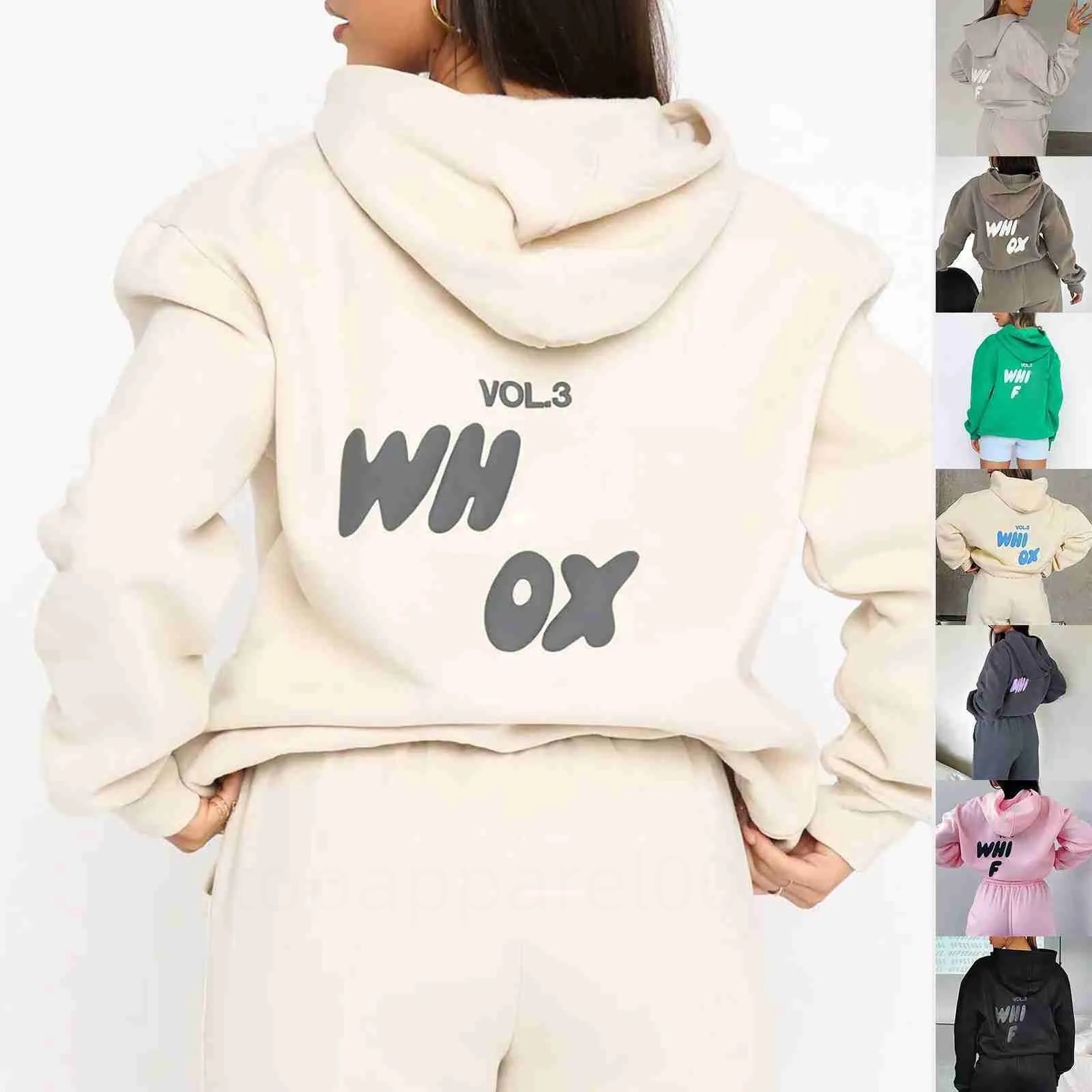 white set tracksuit tshirt 2024 Fashion New Hoodie Tracksuit Sets Clothing Set Women Spring Autumn Winter Fashionable Sporty Long Sleeved ebb fallow