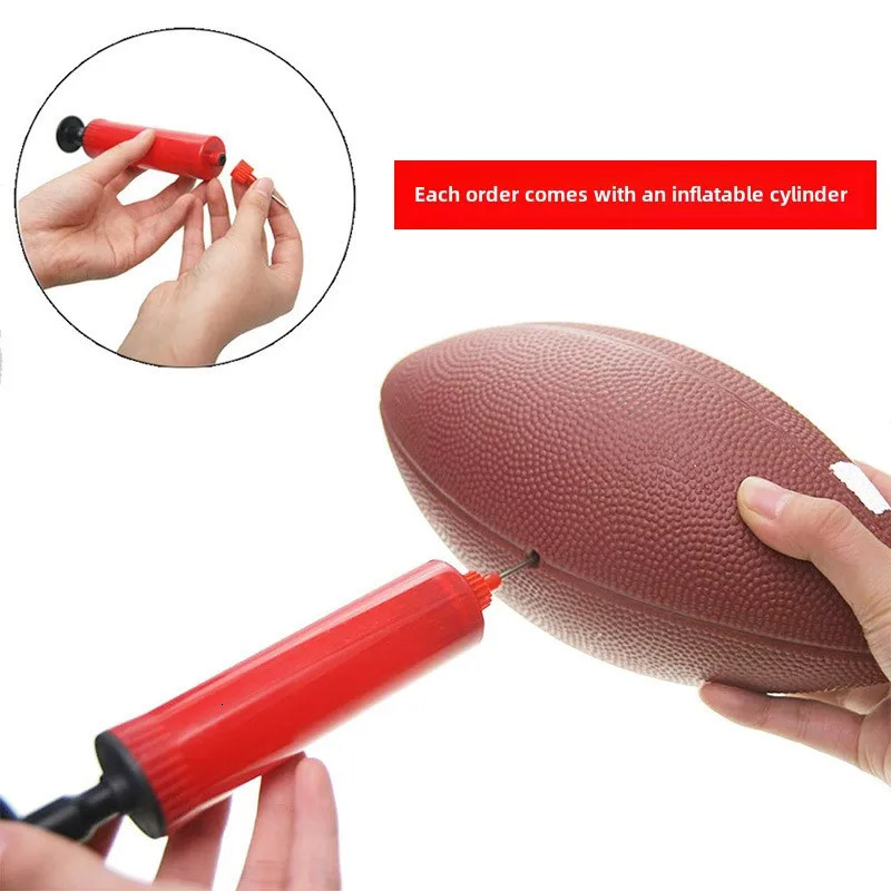 1Pc 17cm21cm No.3 American Rugby Sports Football Soccer Youth Inflatable Ball Toy Toddler Team Game Teaching Ball Small Rugby 241204