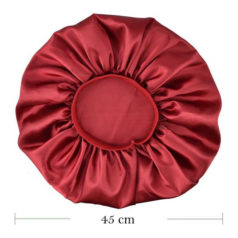 New Silk Sleeping C Night Hat Head Cover Bonnet Satin Cheveux Nuit For Curly Hair Care Women Beauty Maintenance DesignerXJ241205