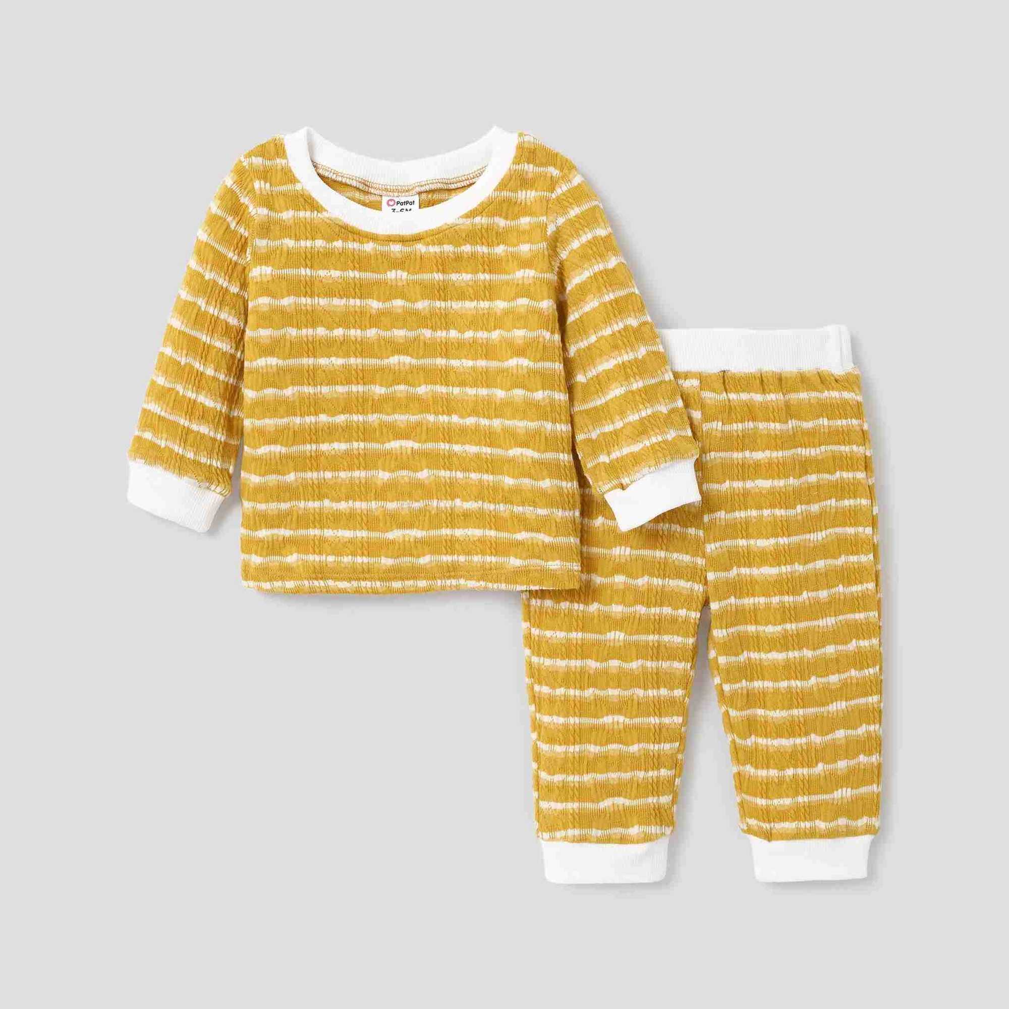 2pcs Baby Boy Casual Long Sleeve Set Season Soft and Comfortable Perfect for Outings and Daily Wear Basic SleXJ241205