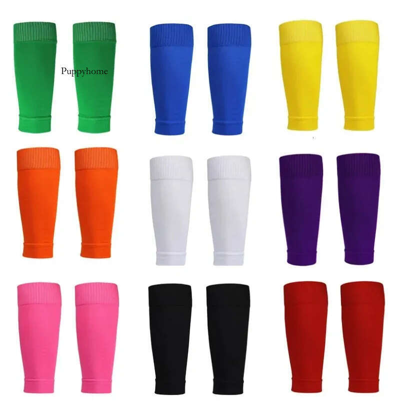 1Pair Soccer Football Brace Socks Sleeves Leg Warmers Sports Gym Adult Kids Shin Guards Calf Compression Band Breathable gg1203 1205
