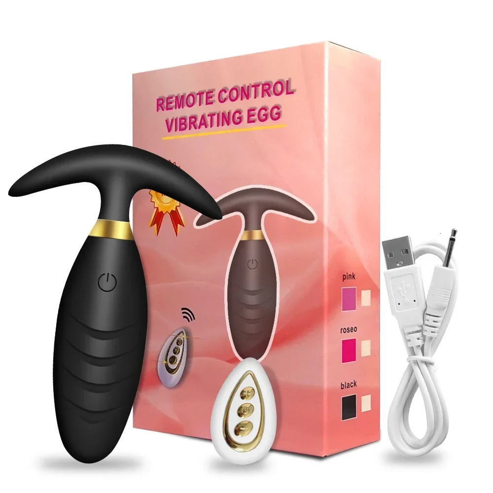 Anal Plug Removable Butt Plug Stimulator Vaginal Clitoris Wireless Vibrator Remote Control Erotic Adult Sex Toys for Couples 241205