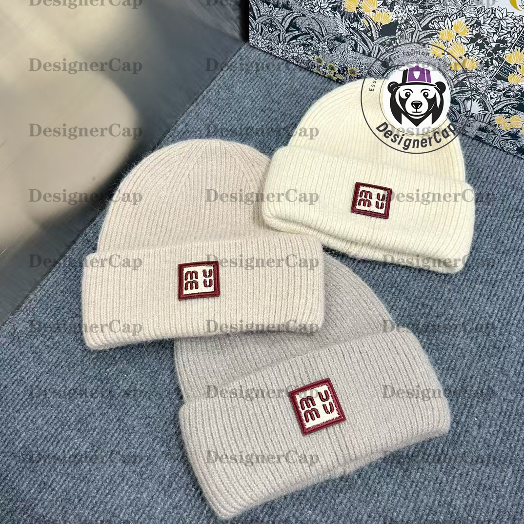 Designer Beanies Women Beanie Winter Thermal Knitted Hat outdoor recreation Caps Fashion Brand Bonnet High Quality plaid Skull Hat Luxury warm Men brimless Cap