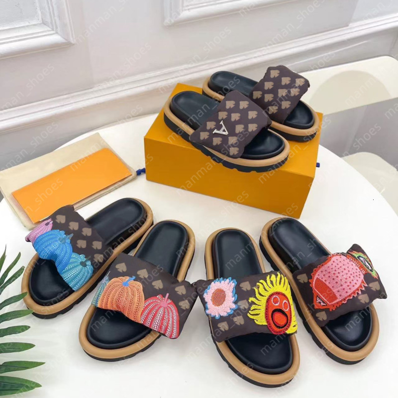 Designer Sliders Women Men Pool Pillow slippers Flat Comfort Mules Slides Fashion Classic Pri louis vuittone lv louievuitton lvt vuitton SPMF