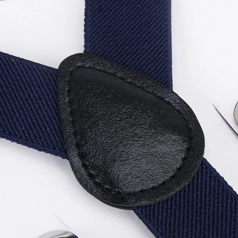 Elastic Ribbon Kids Unisex Soild Color Belt Adjustable Suspenders Clipon YBack Braces Straps for Wedding Party 3 Clips Belts 241122