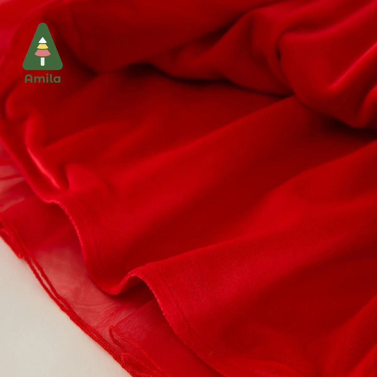 Amila Baby Girl Dress Winter Fashion Thicken Warm Kids Dresses Birthday Chinese Style Children Clothes 241204