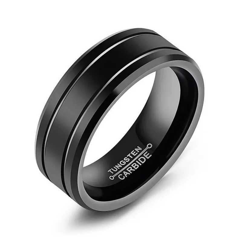 Fashion black stainless steel ring mens punk retro mens ring jewelry fashion mens large ring wholesale W241205