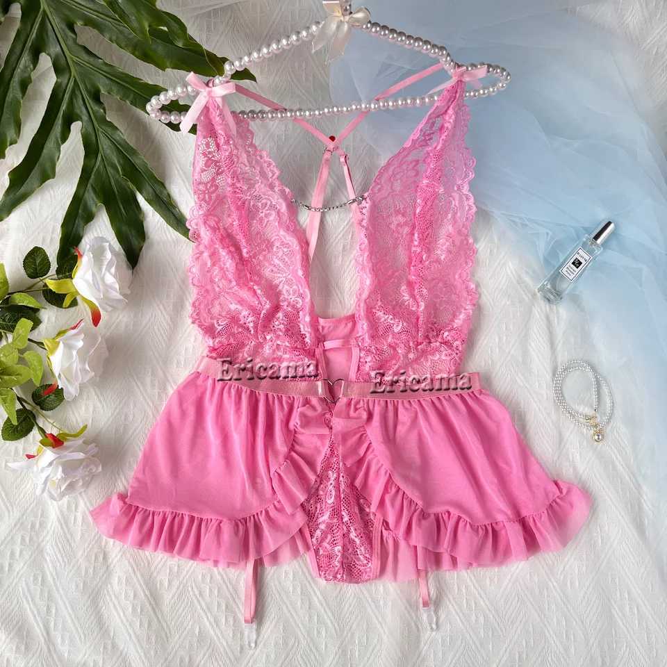 Sexy Lingerie Woman Lace Transparent Underwear Brief Sets Delicate Bra Panties Erotic Sets Lingerie Set Erotic UnderwearXJ241205